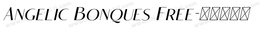 Angelic Bonques Free字体转换